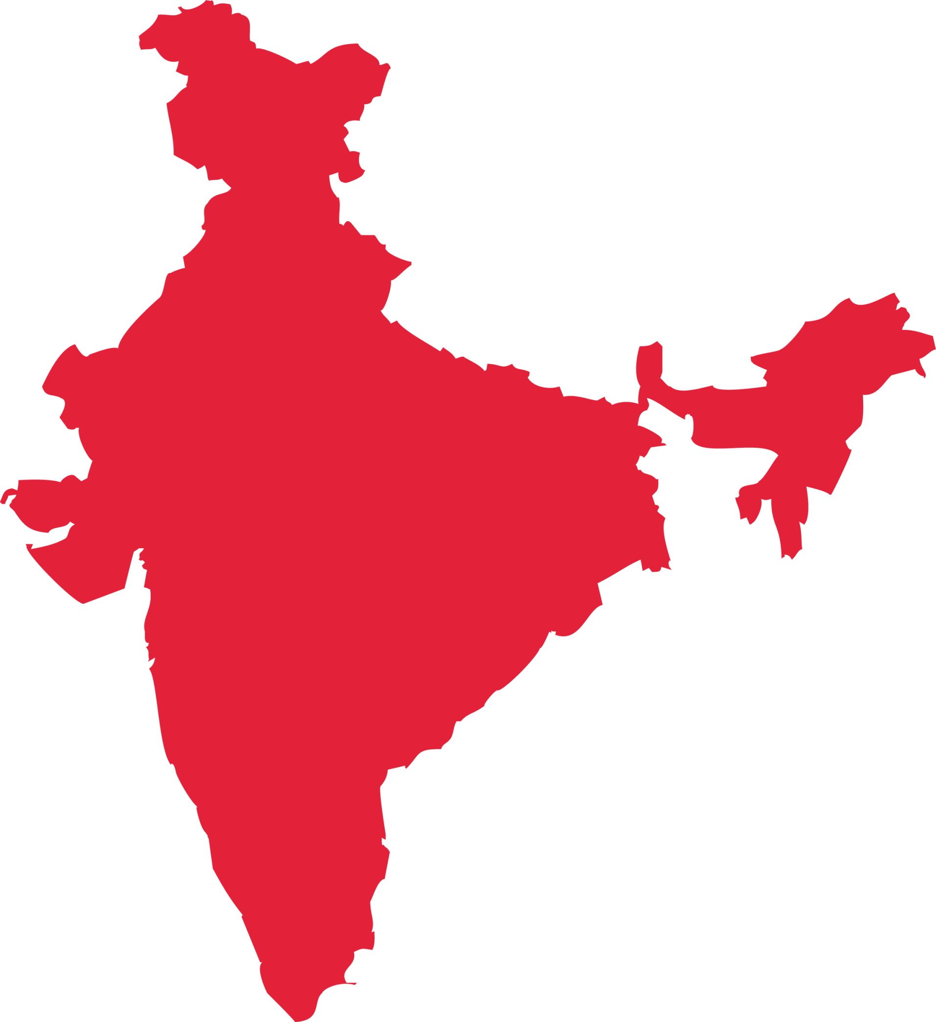 India map outline