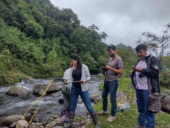 Water monitoring out in the field