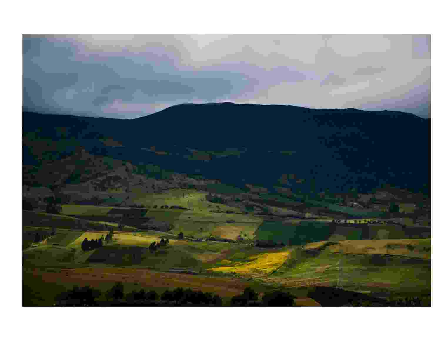 agricultural landscape of the Cauca department, Colombia